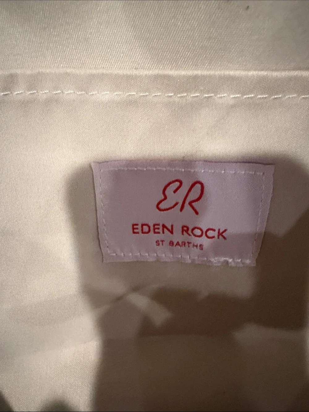St Barths Canvas Tote Bag in Ivory and Red (Dave Matthew’s resort) - Picture 8 of 11